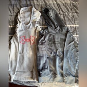 Boys medium Under Armor hoodies